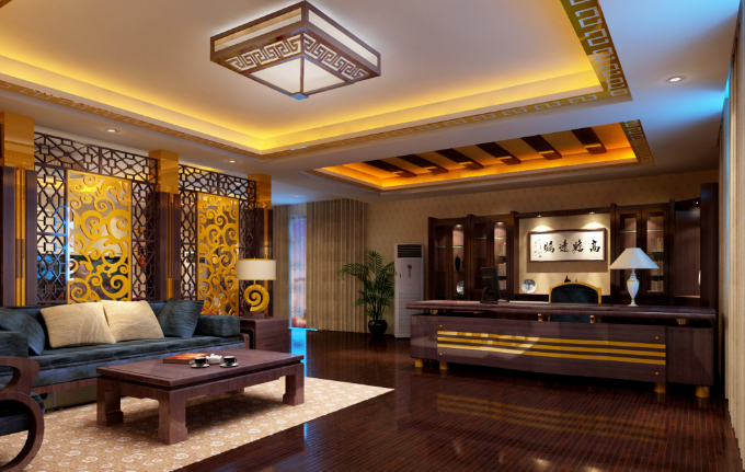 金色魅力:總經(jīng)理辦公室裝修中的金色運用