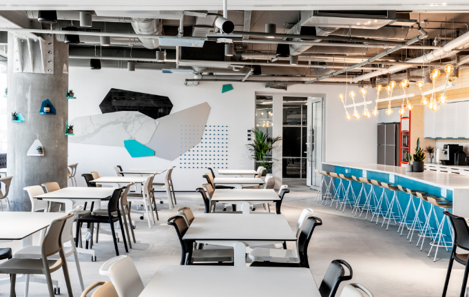 辦公室裝修設計：藍色與何色搭配為宜？