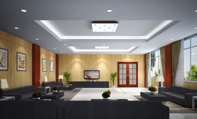 上海辦公室裝修設(shè)計(jì):方形頂燈的選擇與考量