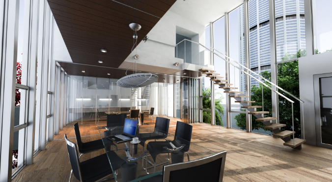 上海辦公室裝修設(shè)計:實木家具助力打造綠色辦公空間