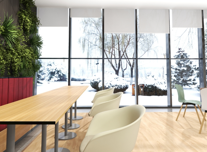 辦公室裝修設(shè)計(jì)：米色桌子，顏值與實(shí)用并存！