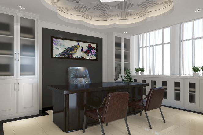 上海辦公室裝修設(shè)計(jì)：木質(zhì)屏風(fēng)巧擺放，營造溫馨高效工作空間