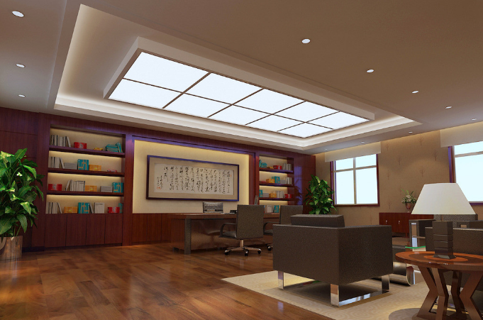 上海辦公室裝修設計：中式大中班臺，彰顯東方韻味與商務氣息