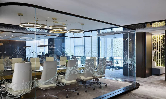 上海辦公室裝修設(shè)計(jì)：水波紋不銹鋼，讓你的空間瞬間升級(jí)！